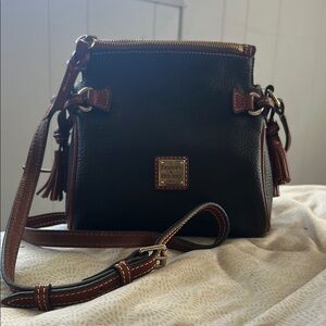 Dooney & Bourke Black Leather Crossbody Bag